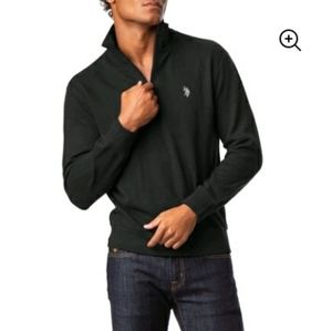 New U.S. Polo Assn. Men's Quarter Zip Sweater